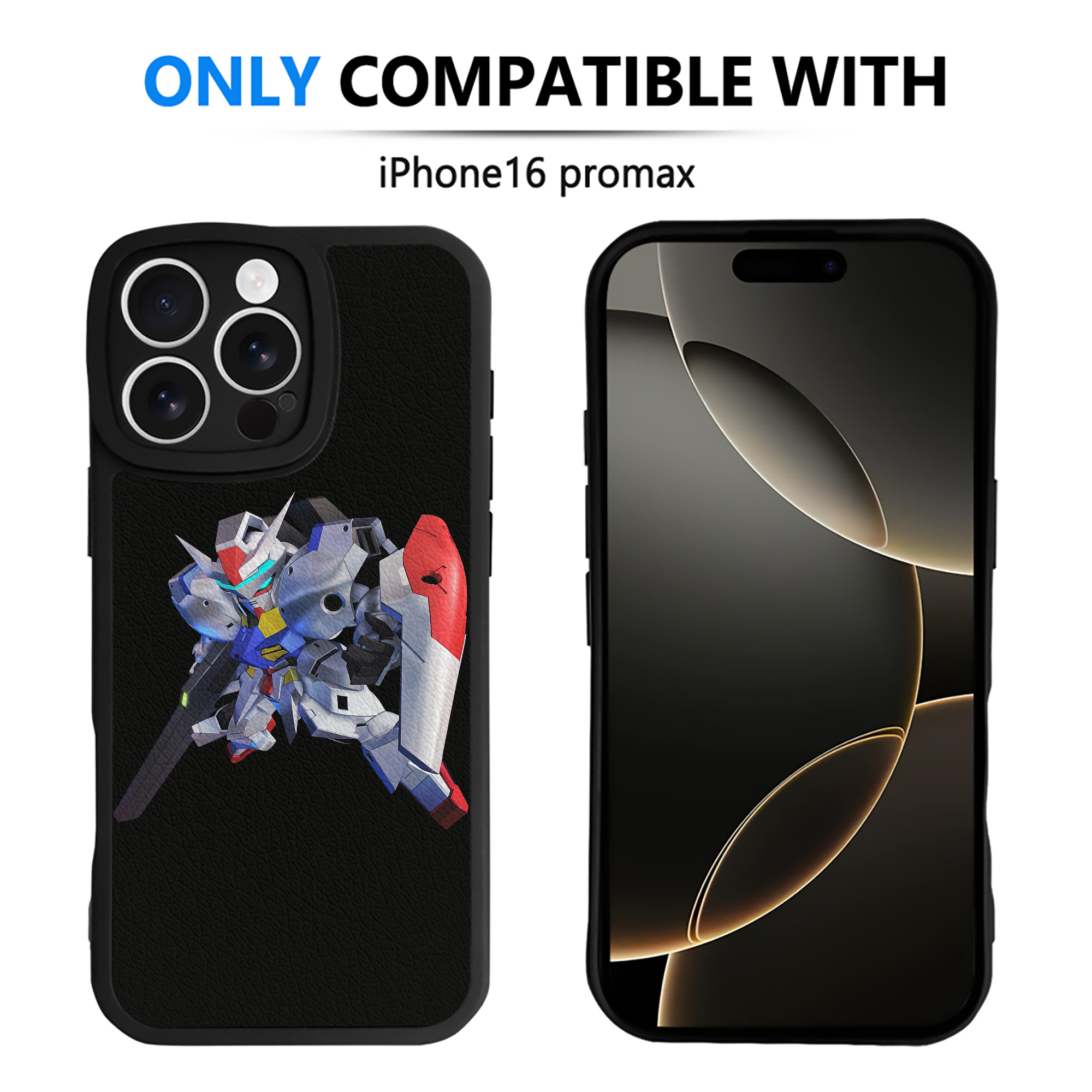 （画像用） 機動戦士ガンダム Mobile Suit Gundam 【iPhone 16シリーズ対応】シリコンスマホケース（レザー調） 材質：シリコン